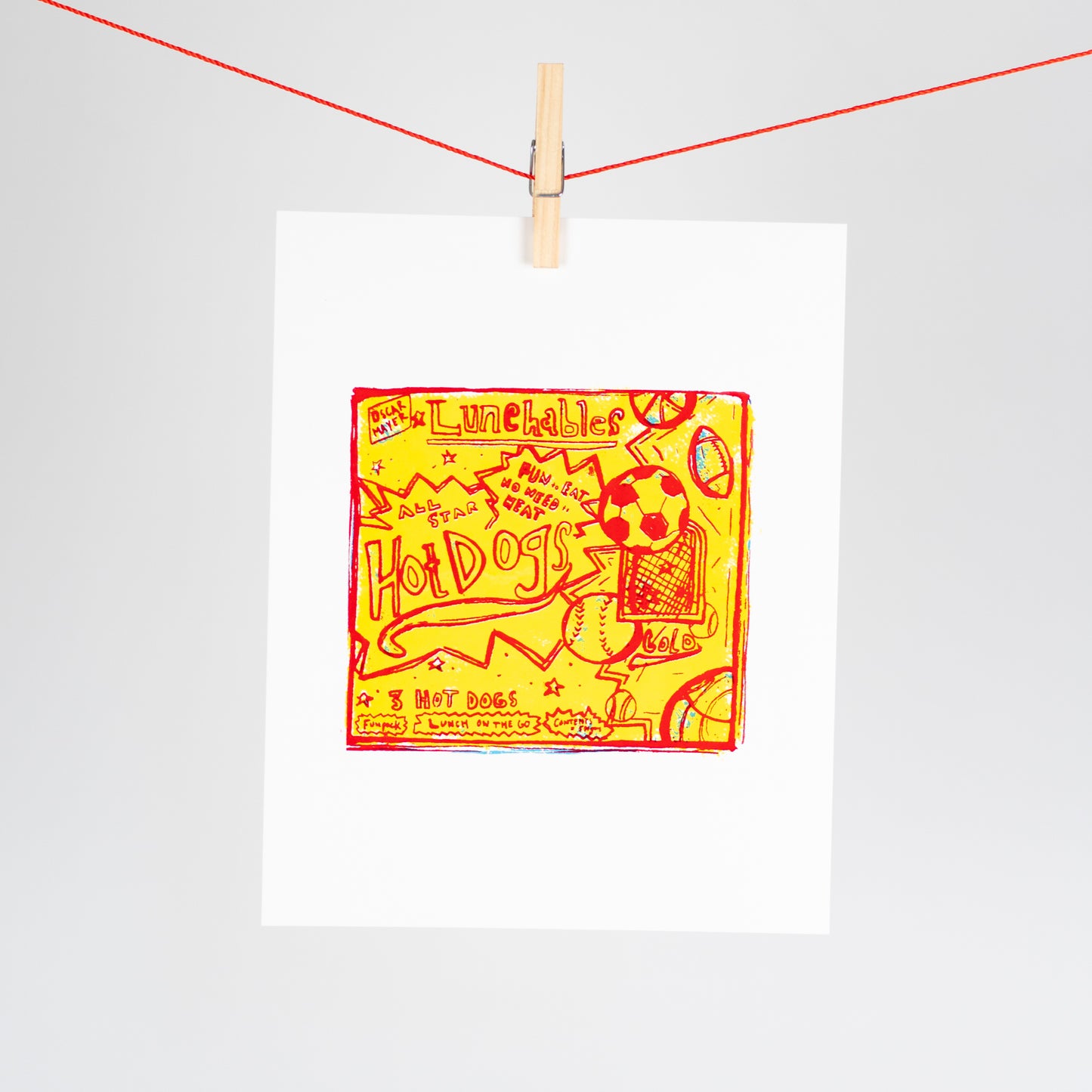 'Lunchables' Screen Print